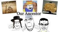 3soyjaks abraham abrahamic_religion ancient arm_behind_back christian_cross christian_identity christianity clay_tablet clothes de_anti_aliased epic_of_gilgamesh friendship glasses hand hat iraq irl_background islam islamic judaism mustache no_more_brother_wars open_mouth orthodox_icon smile soyjak stubble sumer sumerian two_soyjaks variant:chudjak variant:cobson variant:feraljak ziggurat_of_ur // 1920x1080 // 388.8KB