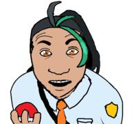 clothes female femjak girl hair hand holding_object meta:tagme necktie nemona_(pokemon) nintendo open_mouth orange_eyes paldea perro_hold pokeball pokemon soyjak subvariant:perro_hold tan_skin variant:el_perro_rabioso video_game // 427x400 // 55.8KB