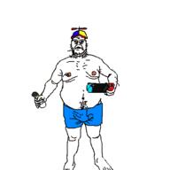 artist:qqlive autism fat nintendo nintendo_switch obese soylent_(mint_chocolate) soylent_bottle variant:cobson video_game // 500x500 // 27.1KB