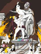 arm art ass axe beer bisected blood brainlet classical_art_parody closed_mouth clothes ear fire firearm flag full_body glasses hair hand hanging holding_gun holding_object holding_pistol leg long_hair merge multiple_soyjaks nazism open_mouth penis riding rope smile smug soyjak statue stubble suicide swastika tranny tuxedo variant:bernd variant:chudjak variant:cobson weapon yellow_hair // 2130x2842 // 2.0MB