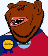 award brown_skin clothes county ear flag flag:liberia flag:montserrado_county hair liberia liberian lips montserrado_county mutt open_mouth overpopulation plant soyjak stubble subvariant:impish_amerimutt teeth text transparent transparent_background tree variant:impish_soyak_ears // 685x793 // 37.8KB