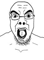 angry bald glasses screaming soyjak variant:unknown // 800x1085 // 151.7KB