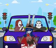 america_first buff car nick_fuentes phone subvariant:chudjak_front traffic_light variant:chudjak wifejak wojak // 680x586 // 257.1KB