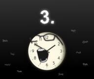 3 clock countdown disembodied glasses glowing halloween incomprehensible mouth mysterious sharty soyjak_party unknown variant:cobson variant:gapejak // 658x552 // 321.4KB