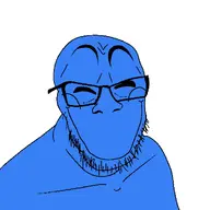 blue calm happy smile variant:feraljak white_background wholesome // 1500x1500 // 149.2KB