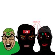 brazil chud contacts front_facing looking_at_you mexico multiple_soyjaks nigger shitskin soyjak subvariant:chudsoi tunisia vantablack_skin variant:chudjak variant:slitherjak // 3464x3464 // 3.5MB