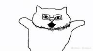 animal animated cat closed_mouth cute dance glasses happy ias meta:ai_generated stubble variant:catjak // 800x445 // 7.2MB