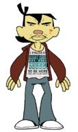 angry cartoon closed_mouth ear full_body hair i_paused_my my_life_as_a_teenage_robot nickelodeon sheldon_oswald_lee soyjak subvariant:chudjak_front text variant:chudjak yellow_skin // 480x807 // 91.8KB
