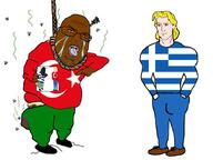 2soyjaks ack antenna aryan beard black_eyes black_skin blond blood bloodshot_eyes blue_eyes brown_skin bug chad closed_mouth clothes cockroach cross_eyed crying diaper flag flag:greece flag:turkiye flies gayreece glasses greekroach hair hand hanging holding_object holding_paper jeans nigger pointing poop roach shitskin shoe smell stinky suicide teeth tongue turk turkiye turkroach tvrkaryan unbothered unibrow variant:feraljak variant:shotjak white_skin wing yellow_teeth // 833x626 // 242.1KB