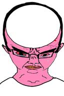 anger_mark angry bloodshot_eyes crying ear glasses hair pink rent_free soyjak subvariant:chudjak_front sweating template variant:chudjak vein yellow_teeth // 1000x1505 // 256.0KB