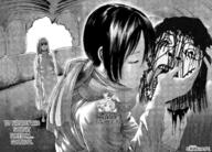 anime attack_on_titan glasses hair open_mouth soyjak stubble tongue tranny variant:bernd // 924x663 // 798.5KB