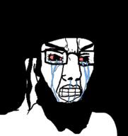 beard bloodshot_eyes clothes crying hair hat judaism soyjak variant:chudjak // 555x590 // 27.7KB