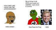4chan brian_thompson ceo frog jews middle_finger nazism pepe shitskin swastika variant:soyak // 1024x546 // 251.9KB
