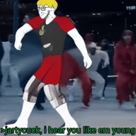 arm badge closed_mouth clothes crossed_arms full_body glasses kendrick_lamar meta:ai_generated nate nigger pedophile rap smug soyjak stubble that_one_fucking_picture_of_nate_being_a_smug_little_bastard trend:jartycuck variant:soyak yellow_hair // 320x320 // 730.6KB