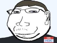 H3K_(namefag) blue_eyes brown_hair hair name_tag namefags self_insert smug subvariant:massjak variant:gapejak white_skin // 600x459 // 16.9KB