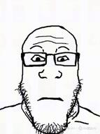 animated bald beard black_sclera dark ext=gif eyebrows eyes hair keyboard keyboard_warrior meta:ai_generated open_eyes painted_nails purple_hair red_lips shadow smile stubble subvariant:neutralplier tranny trans transformation transgender_flag troon troonella typing variant:bernd variant:markiplier_soyjak veo_ai video white_eyes white_skin // 768x1028 // 15.2MB
