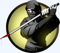 Shadow_fight2 black_eyes blood clothes glasses hand subvariant:hornyson sword variant:cobson // 698x625 // 270.8KB