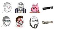 bald beard blood danny_lamb dr_pickman glasses james_earl_cash leo_kasper lionel_starkweather manhunt manhunt_2 obese pig piggsy subvariant:wholesome_soyjak variant:bernd variant:gapejak variant:smugjak variant:soyak wojak // 1280x658 // 77.2KB