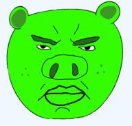 angry_birds bad_piggies green green_skin pig pigger swastika total_nigger_death ukraine variant:chudjak video_game // 1390x1328 // 247.2KB