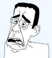 chud disgusted glasses open_mouth sad surprised the_incredibles thick_eyebrows traced variant:chudjak // 783x878 // 12.0KB