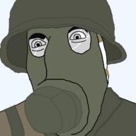 angry clothes colonial combat_helmet foxhole gas_mask helmet mask military soldier soyjak variant:cobson video_game // 721x720 // 24.4KB