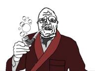 bubble bubble_pipe fancy_clothes glasses looking_at_you pipe robe smoking smoking_pipe variant:sidjak // 738x551 // 61.5KB