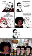 black_skin brown_skin christianity female femjak happy_merchant kike kufi mehmet_my_son meme mutt non-binary red_hair subvariant:muscular_chud text variant:chudjak // 1080x1857 // 2.1MB