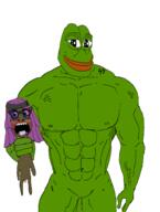 blood bloodshot_eyes buff bvll choking frog full_body glasses maggots mouth_open nazism neovagina nigger pepe pink_hair schutzstaffel smug soytan_is_NAS soytan_lovers_will_burn_in_hell strong subhuman tits tranny variant:soytan // 1126x1487 // 249.3KB