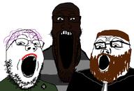 charlotte_fosgate cuck george_floyd meta:i_will_tag_this_later nigger ronnie_mcnutt series:trios_&_duos soyjak_trio tranny variant:gapejak variant:markiplier_soyjak variant:tony_soprano_soyjak // 828x567 // 38.8KB