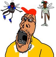 3soyjaks beard bubblegum_music burnsjak clothes fnf_pedo glasses hat jartycuck loco_loco meta:tagme mosquito nigger open_mouth red_hat subvariant:jartycuck variant:burnsjak variant:chudjak // 551x563 // 85.7KB
