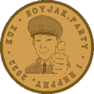 animated clothes coin collar_tabs ext=gif hand hat military_cap military_uniform reppey series:spinnerz! smile spinning star_(symbol) suit_and_tie text thumbs_up variant:kuzjak // 300x300 // 948.4KB