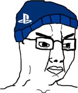 angry beanie blue console_wars glasses lips playstation sony variant:chudjak white_background white_skin // 645x770 // 1.9MB