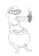 blunt drawfag drawing fat glasses short smoking smug variant:suckinjak // 409x581 // 72.3KB