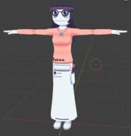 arm artist:gemmy_nutz closed_mouth clothes full_body glasses hair hand shoe smile soylent_(cacao) t_pose variant:soytan // 593x617 // 229.4KB