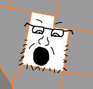 glasses open_mouth soyjak stubble united_states utah variant:unknown // 246x237 // 3.7KB