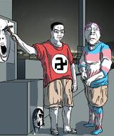 bridge burntfishie charlotte_fosgate chud flag:transgender_pride_flag hammer portland st_jones_bridge swastika tranny trans transgender_flag troon variant:bernd variant:chudjak variant:cobson // 852x1024 // 313.3KB