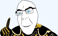 arm blue_eyes clothes glasses hand jobe_smith movie pointing_up redraw smile smug soyjak the_lawnmower_man variant:cobson // 1701x1056 // 82.1KB