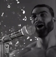 gigachad hair i_am_the_big_buff_grey_man meta:op_is_a_gringo_looking_for_trouble_for_adding_less_than_5_tags microphone minecraft minecraft_movie monochrome nas:gigachad nigger poopy