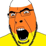 candy candy_corn glasses open_mouth stubble variant:cobson // 721x720 // 21.9KB