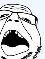 assburgers autism glasses looking_at_you missing_teeth open_mouth soyjak stubble transparent_background variant:mouthjak // 1290x1682 // 46.6KB