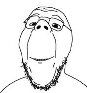 glasses meta:tagme smirk soyjak stubble template variant:isaac // 533x567 // 21.8KB