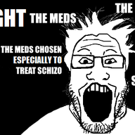 black_background glasses hair meds open_mouth soyjak stubble text variant:markiplier_soyjak white_hair // 550x294 // 48.5KB