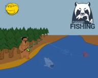 bear fish fishing sun tree // 1328x1051 // 303.8KB