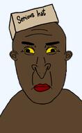 big_nose brown_skin no_glasses no_stubble serious_hat subvariant:vlodpedo transparent_background variant:unknown variant:vlodson yellow_eyes yellow_sclera // 800x1300 // 80.9KB