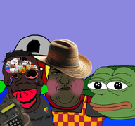 amphibian big_lips big_nose black_skin bomb brown_skin clothes crying farmer frog hat jake nas:pepe nate pepe_the_frog shitskin subvariant:feralsquirrel subvariant:hunky_twink_sex_machine subvariant:jartycuck subvariant:patrick trend:slopjak variant:alicia variant:chudjak // 1501x1400 // 1.2MB