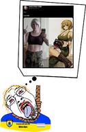 azov_battalion crying dead flag glasses hair hanging marichka mustache oink open_mouth purple_hair rope soyjak stubble suicide tongue tranny transgender_flag ukraine variant:bernd yellow_teeth // 883x1345 // 548.9KB