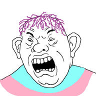 ear eyebrows open_mouth soyjak subvariant:ukropson tranny troon variant:cobson // 721x720 // 104.7KB