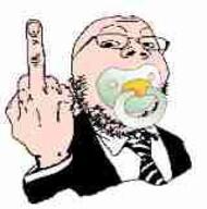 baba baby caca clothes middle_finger pacifier retro_50s_middle_finger_guy small_eyes suit suit_and_tie variant:gapejak // 160x162 // 35.8KB