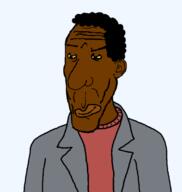 black_skin carl_carlson clothes ear fixed hair lips smile smug sport_coat subvariant:euromutt sweater the_simpsons variant:markiplier_soyjak yellow_sclera // 648x685 // 41.6KB