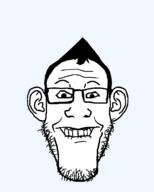 biting_lip ear hair stubble teeth variant:markiplier_soyjak // 800x1000 // 18.7KB